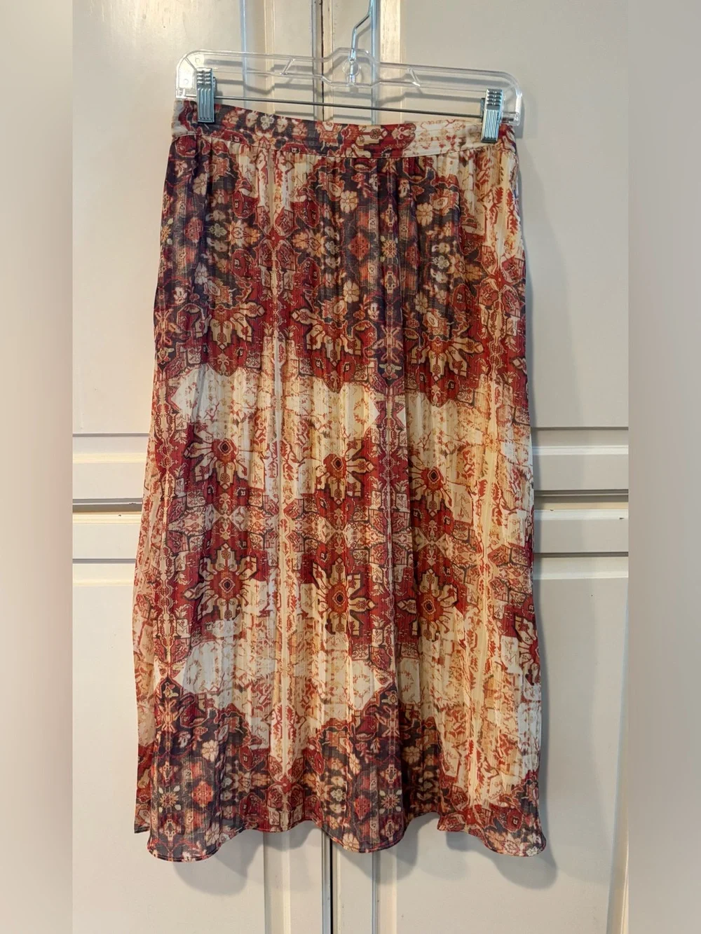 Anthropologie Akemi and Kin pleated Laurel Canyon midi skirt. Small. NWT - Picture 2 of 12